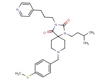 1-(3-methylbutyl)-8-[4-(methylthio)benzyl]-3-[3-(4-pyridinyl)propyl]-1,3,8-triazaspiro[4.5]decane-2,4-dione