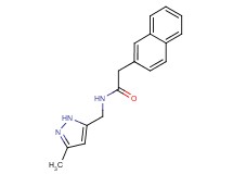 N-[(3-methyl-1H-pyrazol-5-yl)methyl]-2-(2-naphthyl)acetamide