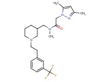 2-(3,5-dimethyl-1H-pyrazol-1-yl)-N-methyl-N-[(1-{2-[3-(trifluoromethyl)phenyl]ethyl}-3-piperidinyl)methyl]acetamide