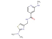 N-{[2-(dimethylamino)-1,3-thiazol-4-yl]methyl}-2-(methylamino)isonicotinamide