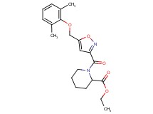 ethyl 1-({5-[(2,6-dimethylphenoxy)methyl]-3-isoxazolyl}carbonyl)-2-piperidinecarboxylate