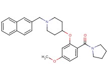 4-[5-methoxy-2-(1-pyrrolidinylcarbonyl)phenoxy]-1-(2-naphthylmethyl)piperidine