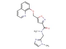 N-methyl-N-[(1-methyl-1H-imidazol-2-yl)methyl]-5-[(8-quinolinyloxy)methyl]-3-isoxazolecarboxamide