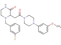 4-(3-fluorobenzyl)-3-{2-[4-(3-methoxyphenyl)-1-piperazinyl]-2-oxoethyl}-2-piperazinone