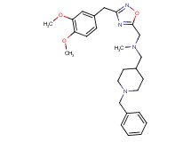1-(1-benzyl-4-piperidinyl)-N-{[3-(3,4-dimethoxybenzyl)-1,2,4-oxadiazol-5-yl]methyl}-N-methylmethanamine