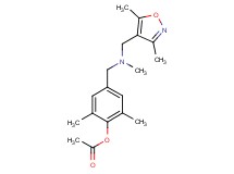 4-{[[(3,5-dimethylisoxazol-4-yl)methyl](methyl)amino]methyl}-2,6-dimethylphenyl acetate