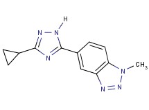 5-(3-cyclopropyl-1H-1,2,4-triazol-5-yl)-1-methyl-1H-1,2,3-benzotriazole