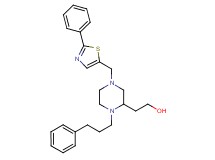 2-{1-(3-phenylpropyl)-4-[(2-phenyl-1,3-thiazol-5-yl)methyl]-2-piperazinyl}ethanol