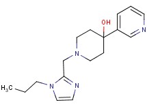 1-[(1-propyl-1H-imidazol-2-yl)methyl]-4-pyridin-3-ylpiperidin-4-ol