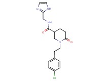 1-[2-(4-chlorophenyl)ethyl]-N-(1H-imidazol-2-ylmethyl)-6-oxo-3-piperidinecarboxamide