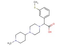 [4-(1-methylpiperidin-4-yl)piperazin-1-yl][3-(methylthio)phenyl]acetic acid