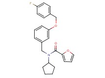 N-cyclopentyl-N-{3-[(4-fluorobenzyl)oxy]benzyl}-2-furamide