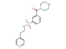 3-(piperazin-1-ylcarbonyl)-N-(2-pyridin-4-ylethyl)benzenesulfonamide