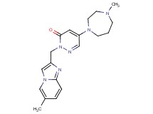 5-(4-methyl-1,4-diazepan-1-yl)-2-[(6-methylimidazo[1,2-a]pyridin-2-yl)methyl]pyridazin-3(2H)-one