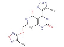 6-methyl-4-(4-methyl-1H-imidazol-5-yl)-N-{2-[(4-methyl-1,2,5-oxadiazol-3-yl)oxy]ethyl}-2-oxo-1,2,3,4-tetrahydropyrimidine-5-carboxamide
