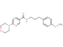 N-[3-(4-methoxyphenyl)propyl]-6-(4-morpholinyl)nicotinamide