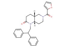 (4aR*,8aS*)-1-(2,2-diphenylethyl)-6-(2-furoyl)octahydro-1,6-naphthyridin-2(1H)-one