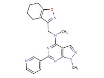 N,1-dimethyl-6-pyridin-3-yl-N-(4,5,6,7-tetrahydro-1,2-benzisoxazol-3-ylmethyl)-1H-pyrazolo[3,4-d]pyrimidin-4-amine