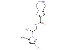 N-[2-(3,5-dimethyl-1H-pyrazol-1-yl)propyl]-4,5,6,7-tetrahydropyrazolo[1,5-a]pyrazine-2-carboxamide hydrochloride