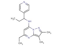 5-ethyl-2,3-dimethyl-N-(1-pyridin-4-ylpropyl)pyrazolo[1,5-a]pyrimidin-7-amine