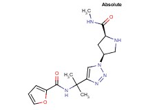 (4S)-4-{4-[1-(2-furoylamino)-1-methylethyl]-1H-1,2,3-triazol-1-yl}-N-methyl-L-prolinamide