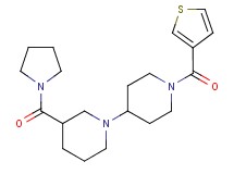 3-(pyrrolidin-1-ylcarbonyl)-1'-(3-thienylcarbonyl)-1,4'-bipiperidine