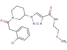 1-{1-[(2-chlorophenyl)acetyl]-3-piperidinyl}-N-(2-methoxyethyl)-1H-1,2,3-triazole-4-carboxamide