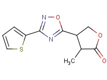 3-methyl-4-[3-(2-thienyl)-1,2,4-oxadiazol-5-yl]dihydro-2(3H)-furanone
