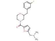 1-(5-{[2-(3-fluorobenzyl)-4-morpholinyl]carbonyl}-2-furyl)-N,N-dimethylmethanamine