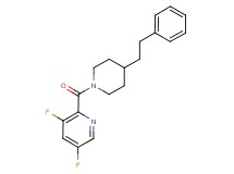 3,5-difluoro-2-{[4-(2-phenylethyl)-1-piperidinyl]carbonyl}pyridine