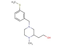 2-{1-methyl-4-[3-(methylthio)benzyl]-2-piperazinyl}ethanol