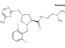 (4R)-1-(2,6-difluorobenzyl)-N-[2-(dimethylamino)ethyl]-4-[(4-methyl-2-pyrimidinyl)thio]-L-prolinamide
