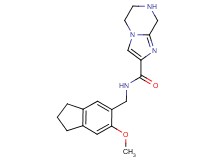 N-[(6-methoxy-2,3-dihydro-1H-inden-5-yl)methyl]-5,6,7,8-tetrahydroimidazo[1,2-a]pyrazine-2-carboxamide