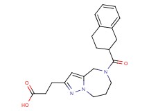 3-[5-(1,2,3,4-tetrahydro-2-naphthalenylcarbonyl)-5,6,7,8-tetrahydro-4H-pyrazolo[1,5-a][1,4]diazepin-2-yl]propanoic acid
