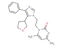 4,6-dimethyl-1-{2-[4-phenyl-5-(tetrahydrofuran-3-yl)-1H-imidazol-1-yl]ethyl}pyrimidin-2(1H)-one