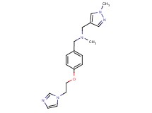 1-{4-[2-(1H-imidazol-1-yl)ethoxy]phenyl}-N-methyl-N-[(1-methyl-1H-pyrazol-4-yl)methyl]methanamine