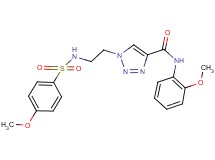 N-(2-methoxyphenyl)-1-(2-{[(4-methoxyphenyl)sulfonyl]amino}ethyl)-1H-1,2,3-triazole-4-carboxamide