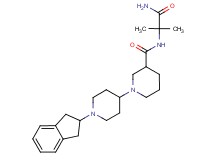 N-(2-amino-1,1-dimethyl-2-oxoethyl)-1'-(2,3-dihydro-1H-inden-2-yl)-1,4'-bipiperidine-3-carboxamide