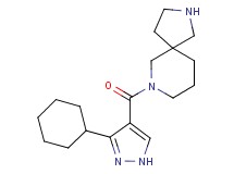 7-[(3-cyclohexyl-1H-pyrazol-4-yl)carbonyl]-2,7-diazaspiro[4.5]decane