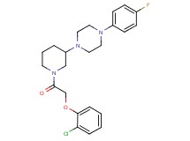 1-{1-[(2-chlorophenoxy)acetyl]-3-piperidinyl}-4-(4-fluorophenyl)piperazine