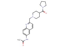 N-(2-{[4-(pyrrolidin-1-ylcarbonyl)piperidin-1-yl]methyl}quinolin-6-yl)acetamide