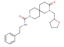 3-oxo-N-(2-phenylethyl)-2-(tetrahydrofuran-2-ylmethyl)-2,9-diazaspiro[5.5]undecane-9-carboxamide