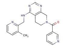 N-[(3-methylpyridin-2-yl)methyl]-7-(pyridin-3-ylcarbonyl)-5,6,7,8-tetrahydropyrido[3,4-d]pyrimidin-4-amine