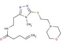 N-[2-(4-methyl-5-{[2-(4-morpholinyl)ethyl]thio}-4H-1,2,4-triazol-3-yl)ethyl]-4-pentenamide