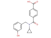 4-{[cyclopropyl(3-hydroxybenzyl)amino]carbonyl}benzoic acid