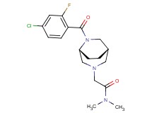 2-[(1S*,5R*)-6-(4-chloro-2-fluorobenzoyl)-3,6-diazabicyclo[3.2.2]non-3-yl]-N,N-dimethylacetamide