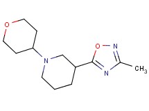3-(3-methyl-1,2,4-oxadiazol-5-yl)-1-(tetrahydro-2H-pyran-4-yl)piperidine