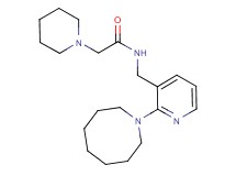 N-{[2-(1-azocanyl)-3-pyridinyl]methyl}-2-(1-piperidinyl)acetamide
