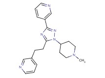3-[1-(1-methylpiperidin-4-yl)-5-(2-pyridin-3-ylethyl)-1H-1,2,4-triazol-3-yl]pyridine
