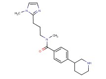 N-methyl-N-[3-(1-methyl-1H-imidazol-2-yl)propyl]-4-piperidin-3-ylbenzamide